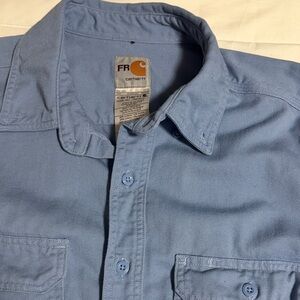 Carhartt Light Blue Casual Button Down Shirt